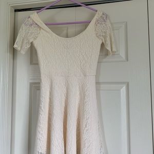 Abercrombie kids ivory lace dress
